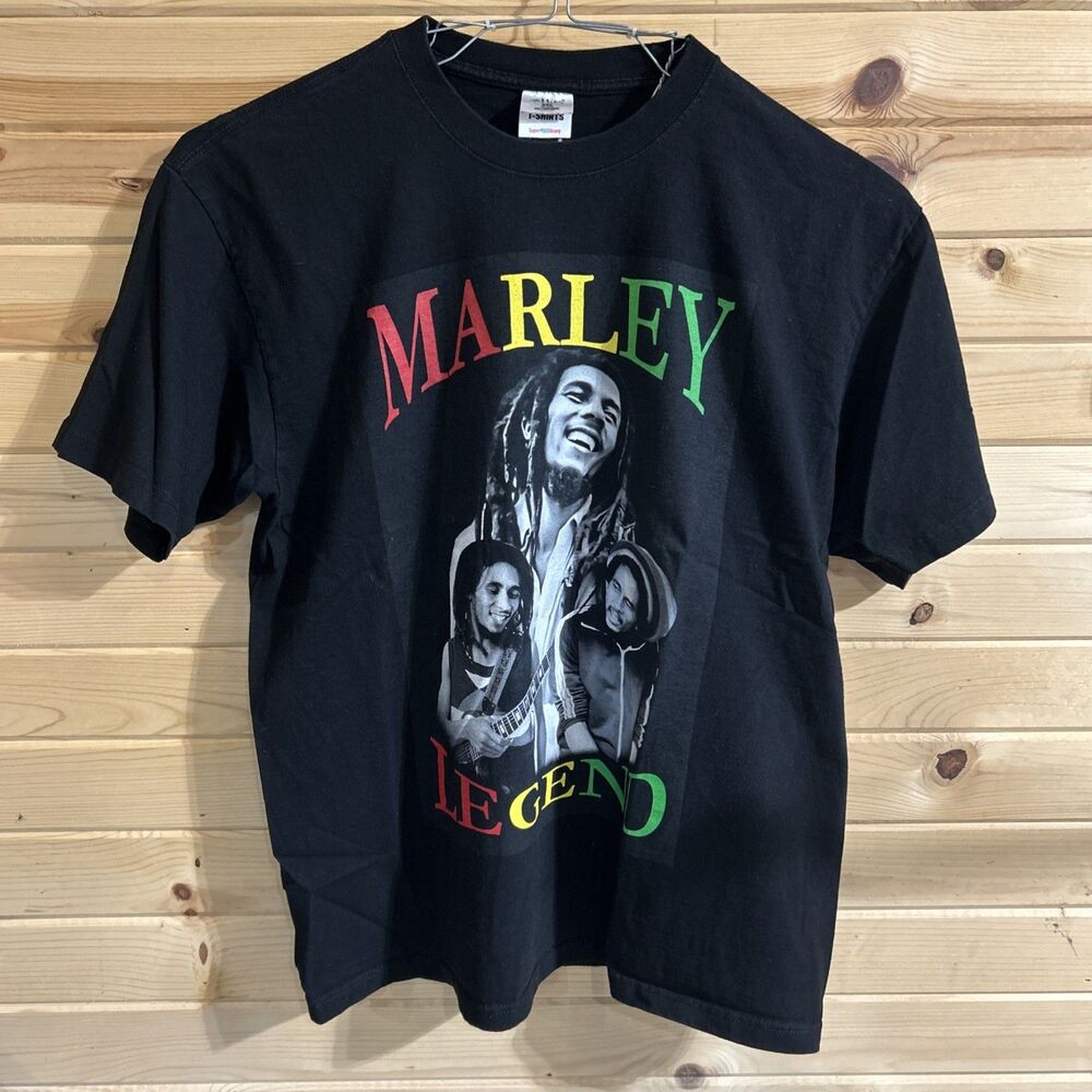 Bob Marley One Love T Shirt Black 2XL Reggae Music Graphic Tee Adult